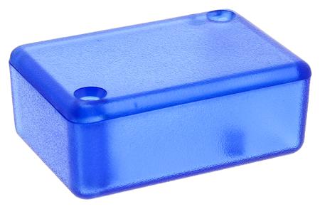 1551GTBU Hammond 1551 Series Blue ABS Enclosure, IP54, Blue Lid, 50 x 35 x 20mm