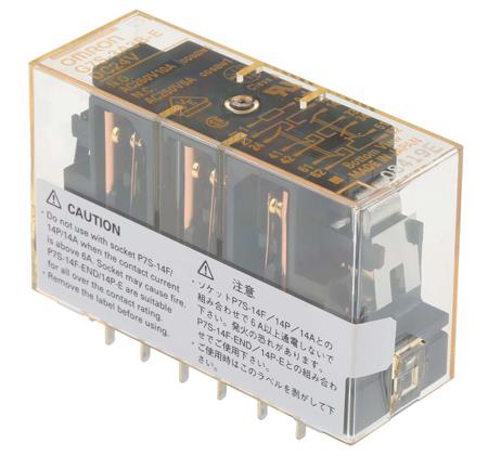 G7S-3A3B-E DC24 Omron PCB Mount Force Guided Relay, 24V dc Coil Voltage, 6 Pole, 3PST-NO/3PST-NC