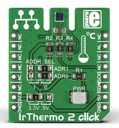 MIKROE-1888 MikroElektronika IR Thermo 2 Click Temperature Sensor MikroBus Click Board for TMP007
