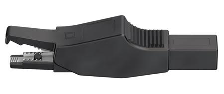 65-9188-21 Multi Contact Crocodile Clip, Brass Contact, 10A, Black