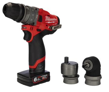 M12FPDXKIT-602X Milwaukee M12 FUEL Keyless 12V Cordless Combi Drill Li-Ion, Cordless