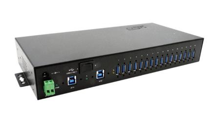 EX-1526HMVS Exsys 16 Port USB 3.2 USB A, USB B  Hub, 130 x 306 x 43mm