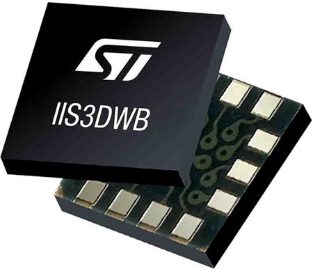 IIS3DWBTR STMicroelectronics 3-Axis Surface Sensor 2.1 V 3.6 V, SPI, LGA-14, 14-Pin
