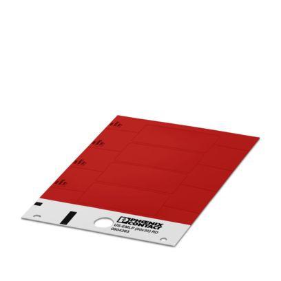 0804283 Phoenix Contact US-EML Red on Red Cable Labels, 30 mm Length, 60 mm Width, 30mm Label Length, 60mm Label Width