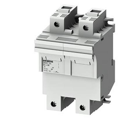3NW7222 Siemens 100A Fuse Holder for 22.2 x 58mm Fuse, 2P, 690V