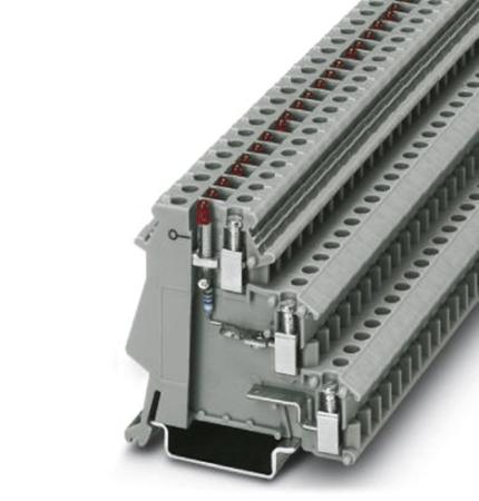 2715856 Phoenix Contact  DIK 1.5 Series Grey, Triple-Level, Screw Termination
