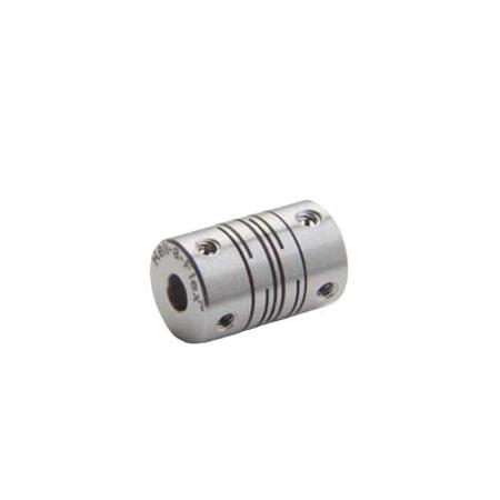 MRSS6-1-5-1-5-A Ruland Shaft Coupling, 8mm Outside Diameter, 1.5mm Bore, 9.4mm Length Flexible Coupling
