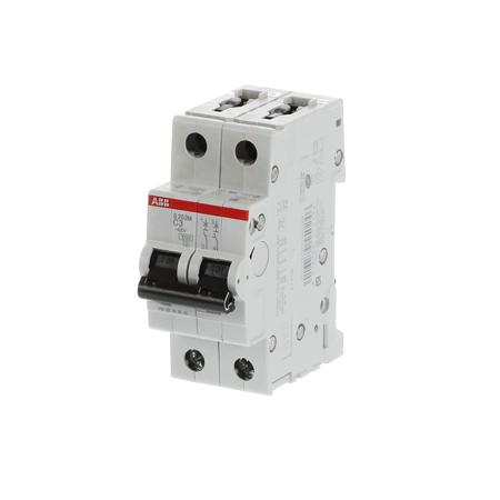 2CDS272001R0034--S202M-C3 ABB System M Pro 3A MCB Mini Circuit Breaker2P Curve C, Breaking Capacity 10 kA