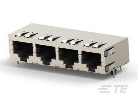 5406275-2 TE Connectivity Ethernet Connector, Board Mount, Cat5 1 x 4 Port