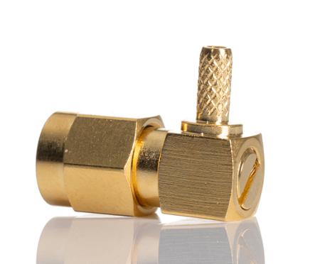 246-9416 RS PRO, Plug Cable Mount SMA Connector, 50Ω, Crimp Termination, Right Angle Body