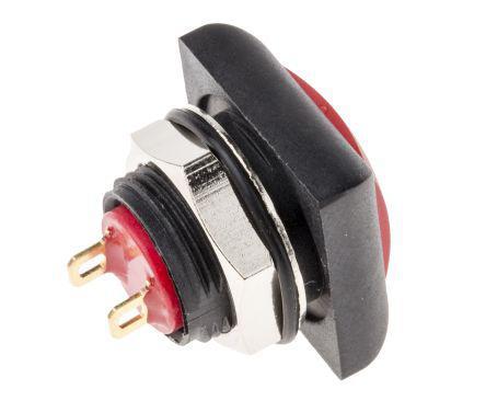820-7577 SPST-NO Off-(On) Push Button Switch, IP67, 13.6 (Dia.)mm, PCB