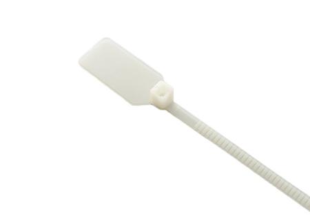 603-235 RS PRO Cable Ties, 248.5mm x 3.5mm, Natural Nylon, Pk-100