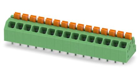 1862259 Phoenix Contact SPTAF 1/15-3.5-EL Series PCB Terminal Block, 15-Contact, 3.5mm Pitch, Through Hole Mount, 2-Row