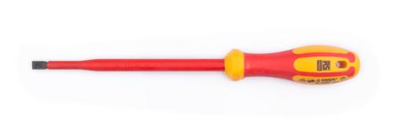 197-3797 RS PRO Slotted Insulated Screwdriver, 8 x 1.2 mm Tip, 175 mm Blade, VDE/1000V, 295 mm Overall