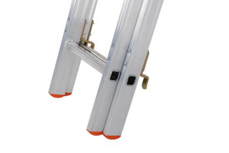 217-799 RS PRO 7 Step Steel Extension Ladder, 5.02mm Open Length