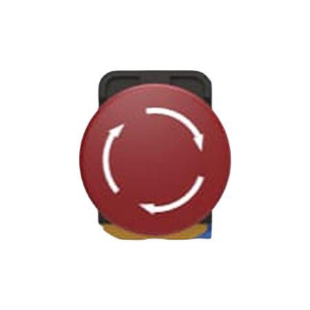 PBES22L10HR TE Connectivity PBES22 Series Illuminated Emergency Stop Push Button, Panel Mount, 22.3mm Cutout, 1NO, IP20, IP65