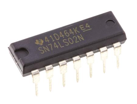 SN74LS02N Texas Instruments , Quad 2-Input NOR Logic Gate, 14-Pin PDIP