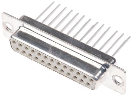 09670254707 HARTING 25 Way Panel Mount D-sub Connector Socket, 2.76mm Pitch