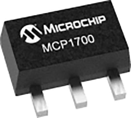 MCP1700T-3002E-MB Microchip MCP1700T-3002E/MB, LDO Voltage Regulator Controller, 250mA, 3 V 3-Pin, SOT-89
