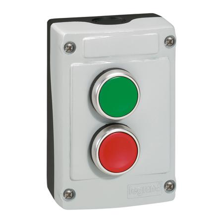 0-242-30 Legrand Osmoz Series Push Button Enclosure, NO, Surface Mount, 0 + NC, I + NO, 690V, IP66