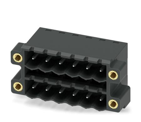 1753349 Phoenix Contact, 5.08mm Pitch, CCDN 2.5/ 6-G1F-5.08 P26 THR, 6 Way, Right Angle, Pluggable Terminal Block, Header,