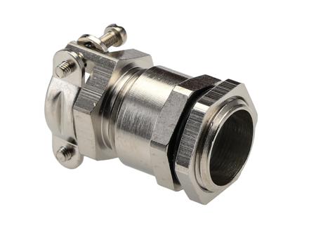 52004280-52003500 Lapp PG9 Metallic Nickel Plated Brass, IP55 Cable Gland With Locknut
