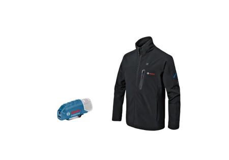 06188000DZ Bosch GHJ Black, Thermal Insulation Softshell Jacket, L