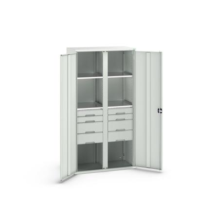 16926583.16 Bott 2 Door, 8 Drawer Sheet Steel Cupboard, 1050 x 550 x 2000mm