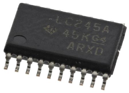 SN74LVC245APWR Texas Instruments , 1 Bus Transceiver, 8-Bit Non-Inverting LVTTL, 20-Pin TSSOP