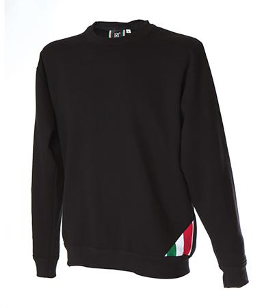 988253-XL-BLACK JRC 988253 Black 100% Cotton Sweat Shirt XL