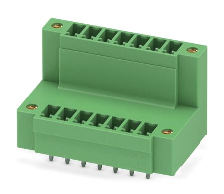1830305 Phoenix Contact, 3.81mm Pitch, MCDV 1.5/ 7-GF-3.81, 7 Way, Pluggable Terminal Block, Header, Solder Termination,