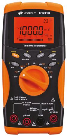 U1241B Keysight Technologies  Handheld Digital Multimeter, True RMS, 10A ac Max, 10A dc Max, 1000V ac Max - RS Calibrated