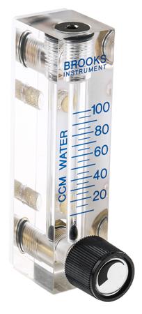 2510A2L10BVBN Key Instruments FR2000 Series Variable Area Flow Meter for Liquid, 10 ccm Min, 100 cm³/min Max