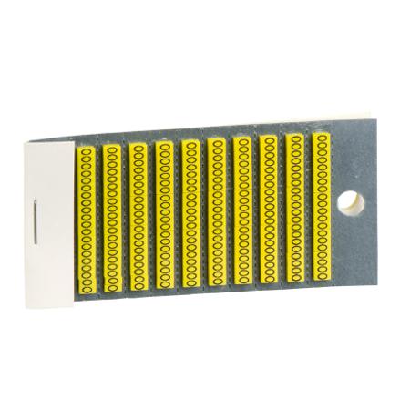 AR1MB010 Schneider Electric Linergy DZ5 Clip On Cable Marker, Yellow, Pre-printed "O", for Cable End,