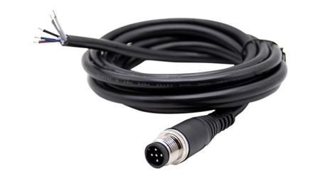 RND-205-01214 RND Straight Male 5 way M12 to Straight Connector & Cable, 2m