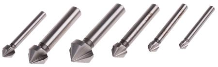 G2361 Dormer HSS Countersink Drill Bit Set, 6.3 - 20.5mm Head, 3 Flute(s), 90°, 6 Piece(s)