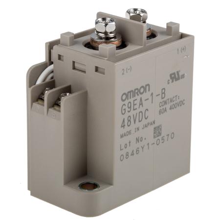 G9EA-1-B 48DC Omron Surface Mount Power Relay, 48V dc Coil, 100A Switching Current, SPST