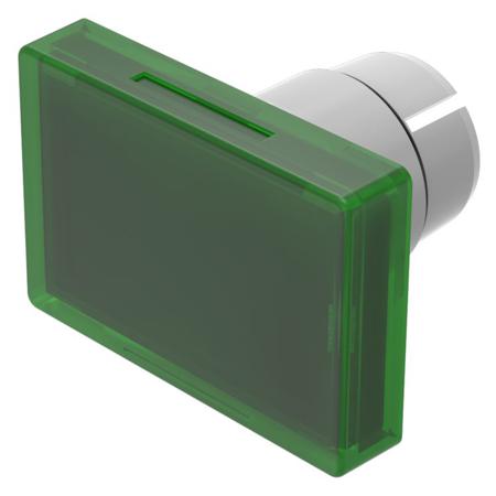 22-903.5 Indicator Lens Rectangle Style, Green, 25.5 Long