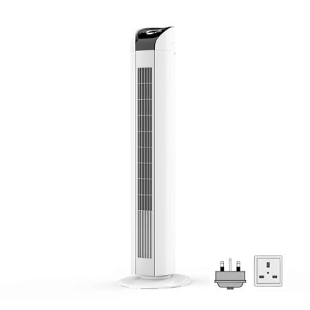 227-903 RS PRO Tower Fan 12.14m³/min 3 speed 230 V with plug: Type G - British 3-pin