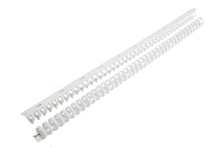 M5691-7035 Hager Slotted Flexible Panel Trunking Standard Grey, Flexible Slot, W23 mm x D21mm, L500mm Polyamide