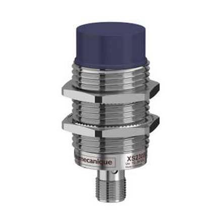 XS230BLNAM12 Telemecanique Sensors Inductive Threaded Barrel Proximity Sensor, M30, 15 mm Detection, NPN NO, 12 → 24 V dc