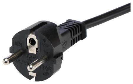 558-949 RS PRO Straight IEC C13 Socket to Straight CEE 7/7 Plug Power Cord, 3m