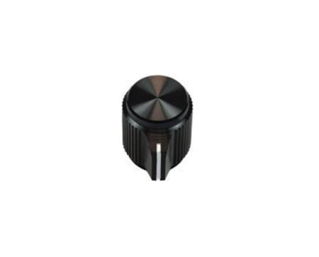 ACCKMP1316NLS14 Vishay 12.7mm Black Potentiometer Knob for 6.35mm Shaft Round Shaft,