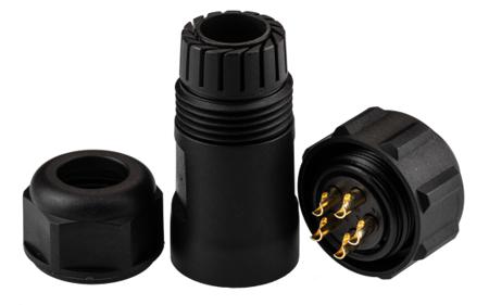 131-6389 RS Pro, 5 Pole Cable Mount Circular Connector Socket, Male Contacts, IP68