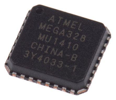 ATMEGA328-MU Microchip , 8bit AVR Microcontroller, 20MHz, 32 kB Flash, 32-Pin MLF