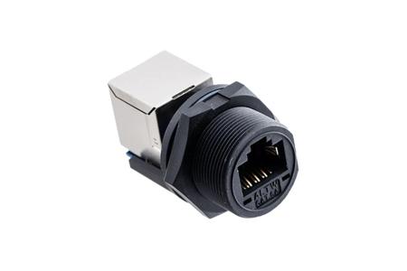RCP-6APFFH-SCM7001 Amphenol Industrial RCP Series Female RJ45 Connector, Panel Mount, Cat6a Horizontal 1 Port