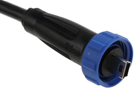 PX0441/4M50 Bulgin USB 2.0, Male Mini USB B to Male USB A, 4.5m