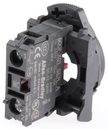 800F-PX01 Allen Bradley 800F Series Contact Block, 600V, 1NC
