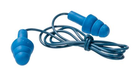 TR-01-000 Reusable Blue Thermoplastic Corded Ear Plugs, 32dB, 1 Pairs