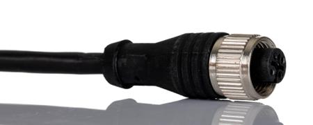 250-0674 RS PRO Straight Female M12 to Straight Male M12 Cable Assembly, 2m